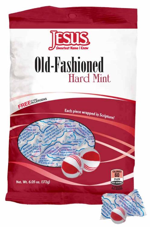 641520088002 Old Fashion Hard Peppermint Candy Bag 28 Pieces